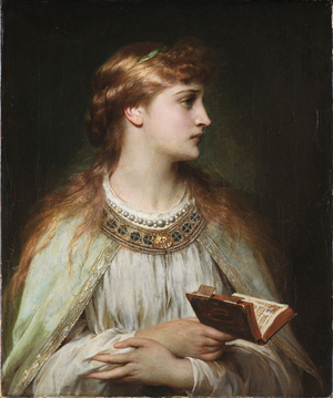 Ophelia, from the play 'Hamlet' by William Shakespeare, c.1864 (oil on canvas)