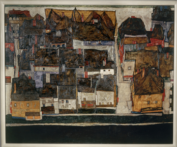 Krumau and der Moldau - Krumlov on Vltava … (oil on canvas)