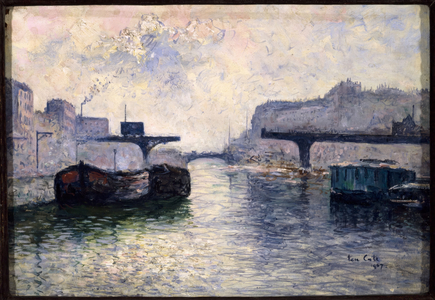 Canal Saint-Martin, 10th arrondissement, 1907 (oil on canvas)