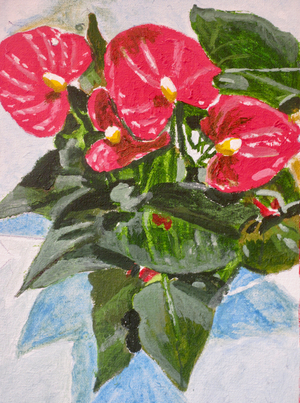 Kew 5, 2020 (acrylic on board)