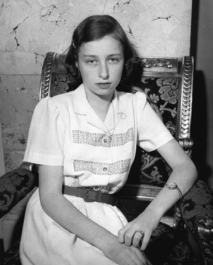 Oslo 19450608. Princess Ragnhild photographed at the castle in connection …, 1945 (photo)
