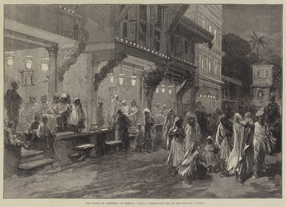 The Feast of Lanterns at Bombay (engraving)