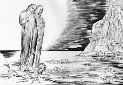 Bocca Degli Abati in the Lake of Ice by William Blake