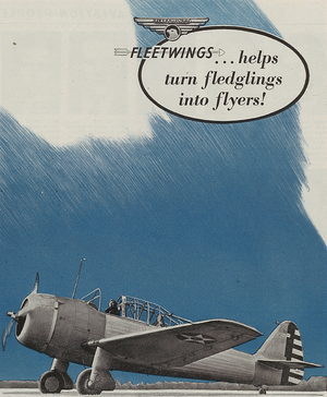 World War II Advertisement - Fleetwings Incorporated, Bristol, Pennsylvania