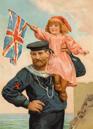 “Loyal Subjects,” or The Flag We Love (chromolitho)