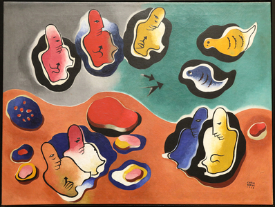 Projection d'une chasse, 1968 (oil on canvas)