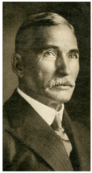 Portrait of General James Hertzog. 1937 (b/w photo)
