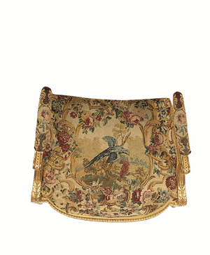 Armchair (gilded wood with tapestry)