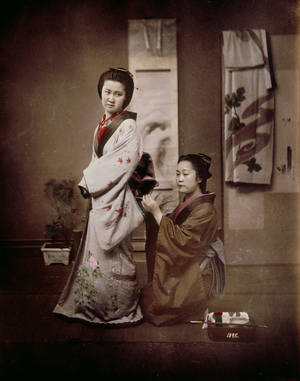 Women with Attendant, 1878-85 (photo)