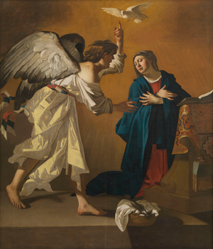The Annunciation (oil on canvas)