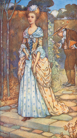 The Kinght And The Lady, A Legend Of The Reign Of Queen Anne (colour litho)