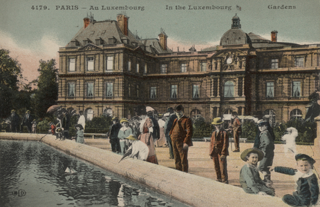 Gardens of the Palais du Luxembourg, Paris, France (colour photo)