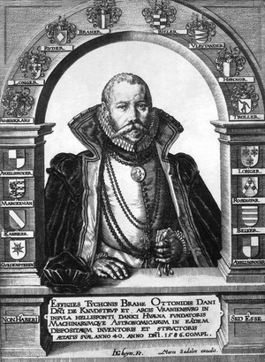 Tycho Brahe, 16th century (engraving)