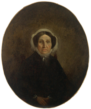 Unidentified elderly woman, 1850s (oil on canvas)