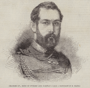 Charles XV, King of Sweden and Norway (engraving)