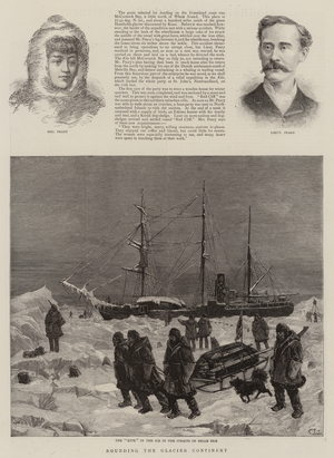 Rounding the Glacial Continent (engraving)