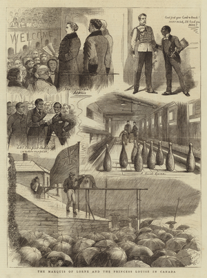 The Marquis of Lorne and the Princess Louise in Canada (engraving)