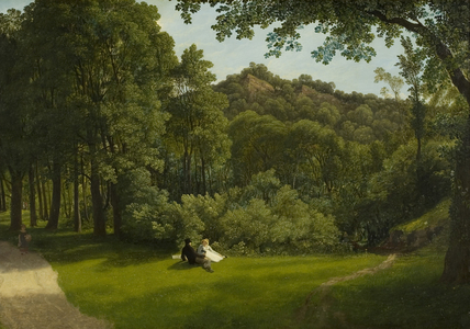 A Scene in Leigh Woods, 1822 (oil on panel)