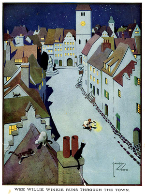 Wee Willie Winkie Book Plate, UK, 1920s