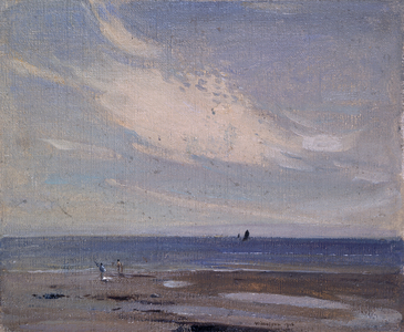 Coast scene (Oil on canvas on board)