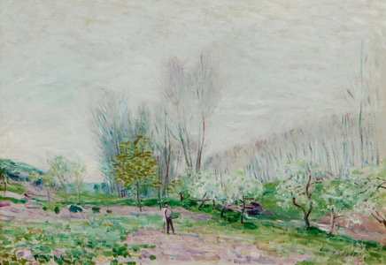 Summer landscape at Veneux-Nadon, 1890. (oil on canvas)