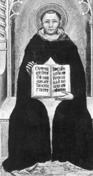 Thomas Aquinas  (b/w photo)
