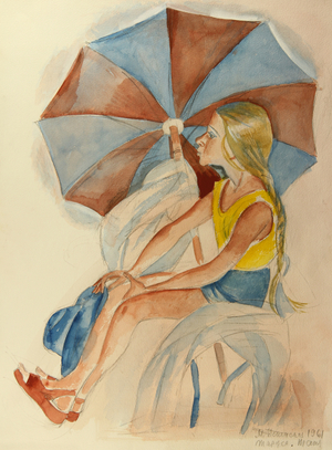 Tanya, 1962 (w/c on paper)