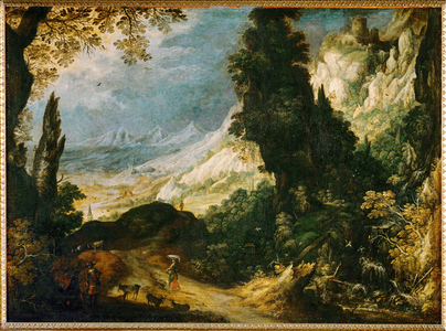 Mountain landscape (painting on canvas)