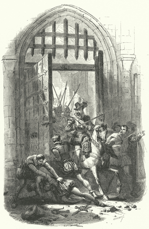 Louis of Nassau captures Mons by surprise, 1572 (engraving)