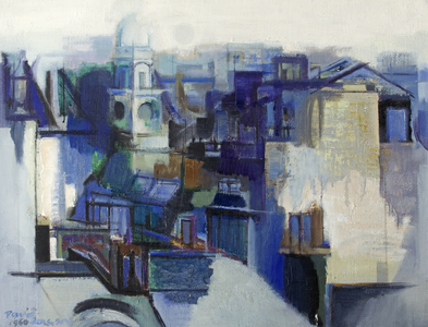 St. George's, Hanover Square, 1960 (oil on canvas)