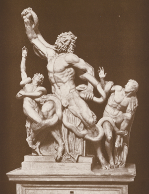 Roma, Museo Vaticano, Laocoonte (b/w photo)