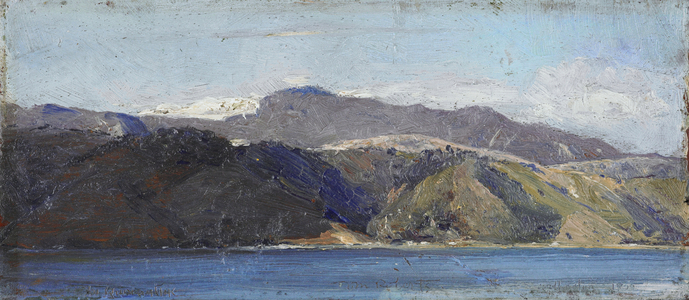 In Quarantine, Wellington, 1900 (oil on panel)