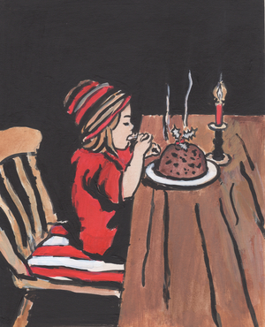 Midnight feast, 2018 (acrylic on card)