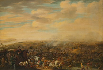 Prince Maurice at the Battle of Nieuwpoort,  c.1632-1640 (oil on panel)