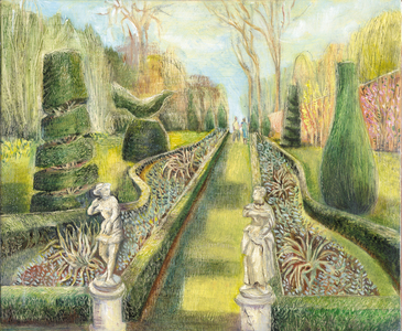 The Long Garden, Cliveden, Statues, 2002