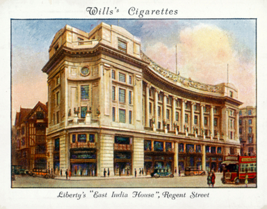 Liberty's "Easy India House", Regent Street (colour litho)