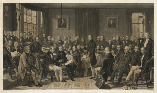 Meeting of the Council of the Anti-Corn Law League, 1850 (print)