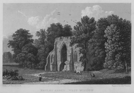 Netley Abbey, West Window (engraving)