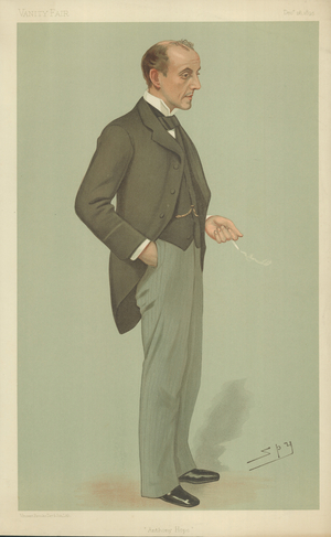 Mr Anthony Hope Hawkins (colour litho)