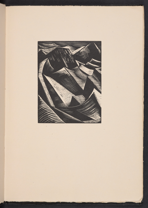 The Dry Land Appearing,  illustration from "Images of War... Poems" by Richard Aldington, 1919 (print)