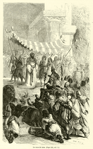 La reine de Saba (engraving)