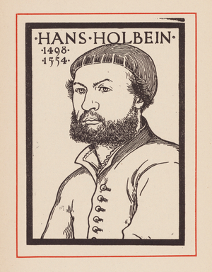 Hans Holbein the Younger, German artist (litho)