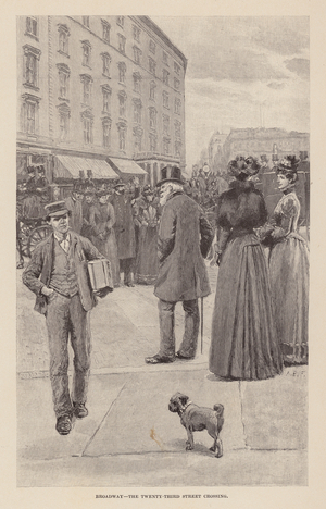 Broadway, The Twenty-Third Street crossing (engraving)
