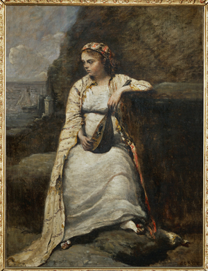 Haydee, jeune femme en costume grec - young woman in Greek costume, perhaps the heroine of Byron' s Don Juan …
