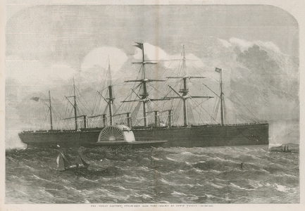 The Great Eastern steamship (engraving)
