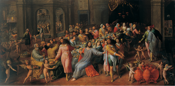 The marriage at Cana, 1591 (oil on canvas)