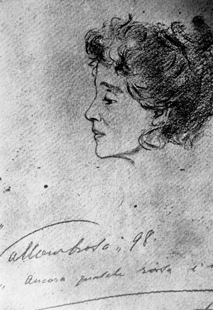 Eleonora Duse, 1898 (drawing)
