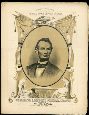 President Lincoln's Funeral March,  (print)