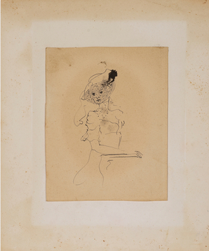 Buste de femme voilée