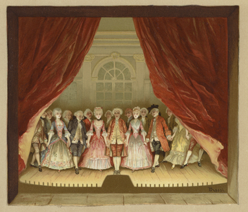 Illustration for The School for Scandal (chromolitho)